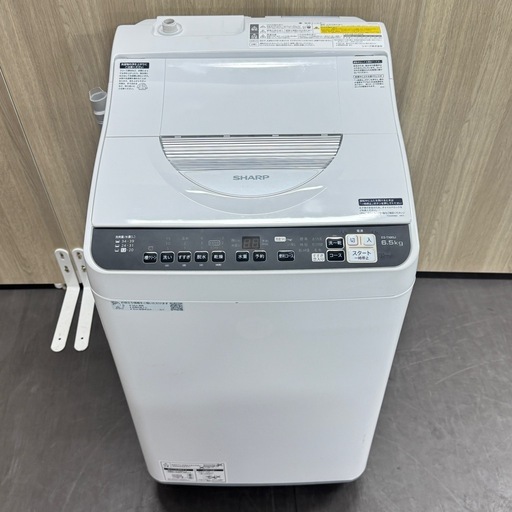A1665?配達♻️設置可能‼️2023年製シャープ電気洗濯乾燥機 6.5KG/3.5KG ES-TX6GJ-W?動作確認⭕️保証付き