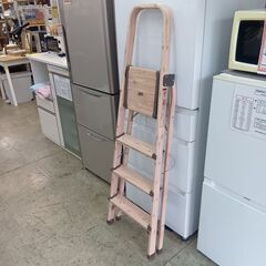 アルミ木目模様　折りたたみ脚立の画像