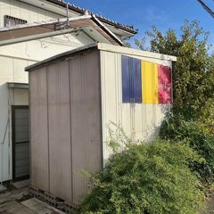 中古　大型プレハブ（スチール）物置　お譲りします（価格改定）の画像