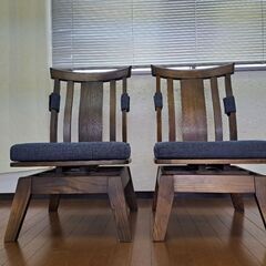 椅子２脚の画像