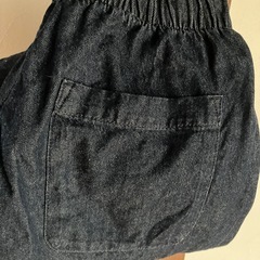 無印良品 洗いざらし デニムイージーテーパードパンツ Mサイズの画像