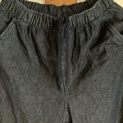無印良品 洗いざらし デニムイージーテーパードパンツ Mサイズの画像
