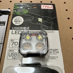 自転車USB充電式 LEDライト、リアライトの画像