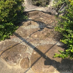 【玄関へのアプローチに最適】　　敷石　庭石の画像