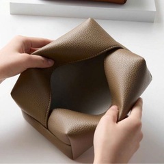 ティシュカバーオフホワイト2個セットの画像