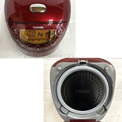 3.5合炊き IH炊飯器 2019年製 東芝 0.63L RC-6XM グランレッド 炊飯ジャー☆ 札幌市 白石店 の画像