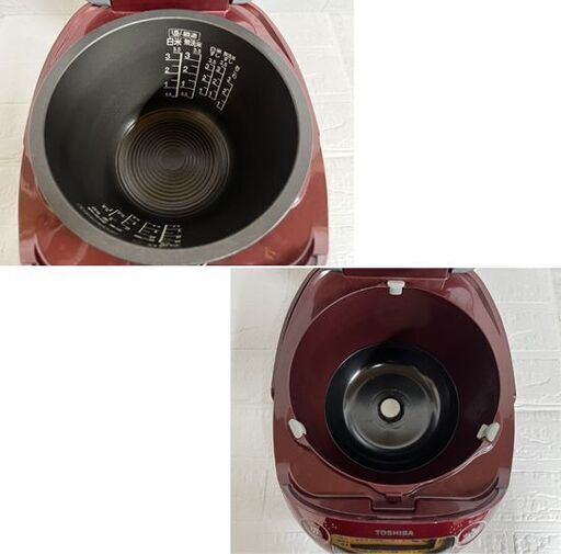 3.5合炊き IH炊飯器 2019年製 東芝 0.63L RC-6XM グランレッド 炊飯ジャー☆ 札幌市 白石店