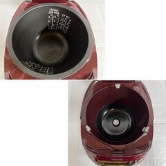 3.5合炊き IH炊飯器 2019年製 東芝 0.63L RC-6XM グランレッド 炊飯ジャー☆ 札幌市 白石店 の画像