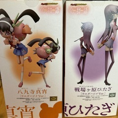 【未開封】化物語 ウエダハジメ 戦場ヶ原ひたぎ 八九寺真宵 セット キューズQの画像
