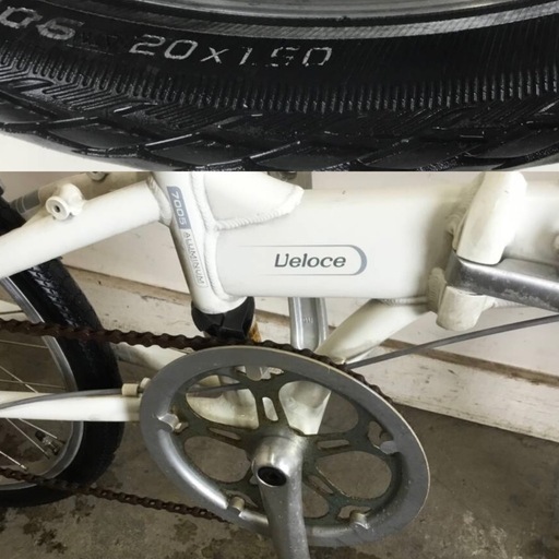 h-186△ q 岐阜発/ DAHON/ ダホン/ Veloce/ ベローチェ/ 折りたたみ自転車/ 20インチ/ 7段変速/ ジャンク/ 欠品あり/ 現状品/ R7.9/25 △