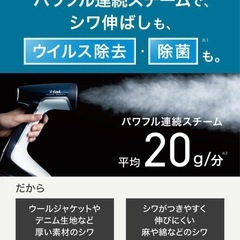 【ティファール】衣類スチーマーの画像