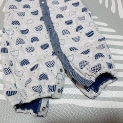 50-70cm Akachan no shiro くま柄ロンパース　赤ちゃんの城の画像