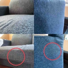 LOWYA 3人掛けカウチソファ ハイバックソファの画像
