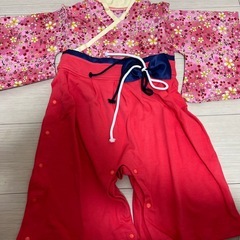 ベビー用袴ロンパース90cmの画像
