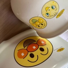 アンパンマン！お風呂桶、椅子、バスキッズチェア、持ち手付きオケ！の画像