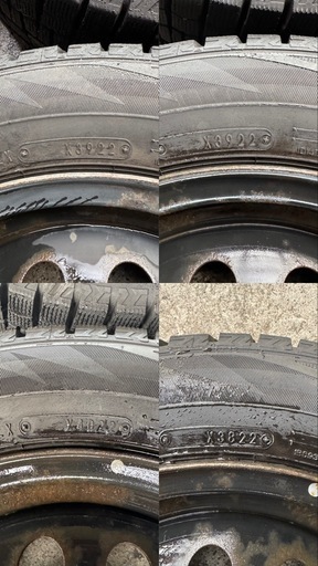 ダンロップ　WM02 185/65R15 スチールホイール4本セット