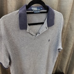 Ralph Lauren チェック柄 ポロシャツ グレー/ネイビーの画像