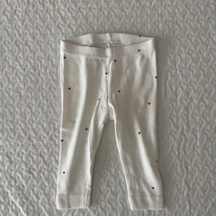 H&M ハート柄ベビーロンパース+レギンス(74サイズ,6-9ヶ月)の画像