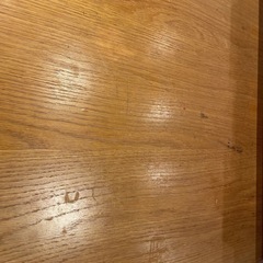 無印　折りたたみオーク材テーブルの画像