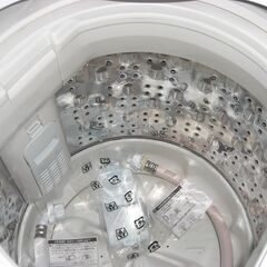 （④1台限り★ジモティー特典あり★単身向けサイズ）日立　全自動洗濯機５.０kg　２０１９年製　NW-H53　53.9㎝幅　単身向け　白　高く買取るゾウ八幡東店の画像