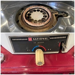 昭和レトロ　石油ストーブ　ナショナル　OS-2000R  赤　動作確認済み　ジャンク扱いの画像