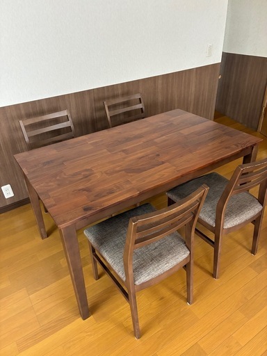 東京インテリア　ダイニングテーブル 椅子4脚セット