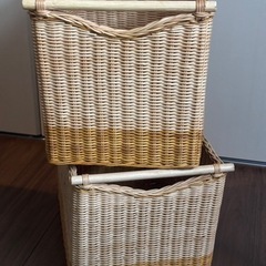 収納　カゴ　２個セットの画像
