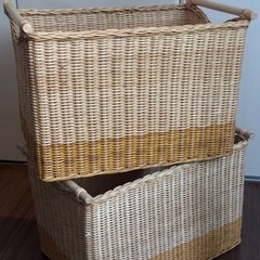 収納　カゴ　２個セットの画像