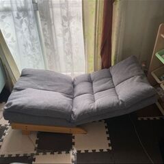 ニトリ　リクライナーソファ KJ-1（オットマン付き・14段階リクライニング）の画像