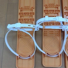 子供用ミニスキー オレンジ練習用まとめ売り　2セットの画像