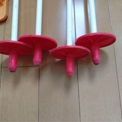 子供用ミニスキー オレンジ練習用まとめ売り　2セットの画像