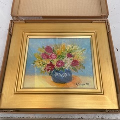 ミニ複製油彩画•花の画像