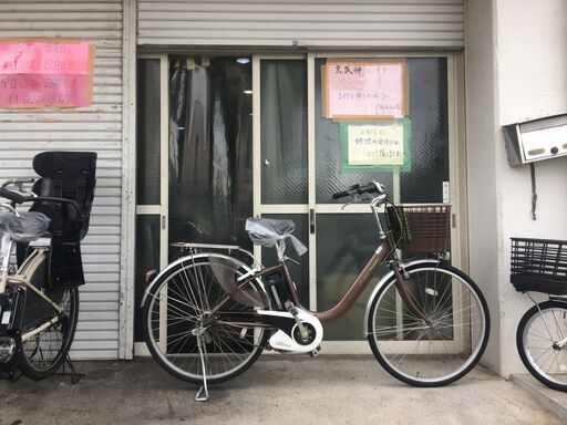 地域限定送料無料　パナソニック　ビビ　ライトユー　軽量モデル　6,6AH　茶　パスシティ　アシスタ　神戸市　電動自転車