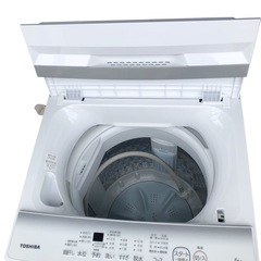 洗濯機 6kg 東芝 TOSHIBA ピュアホワイト 全自動洗濯機 AW-6GA2 6.0kg クリーニング済み 2023年製の画像