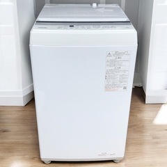 洗濯機 6kg 東芝 TOSHIBA ピュアホワイト 全自動洗濯機 AW-6GA2 6.0kg クリーニング済み 2023年製の画像