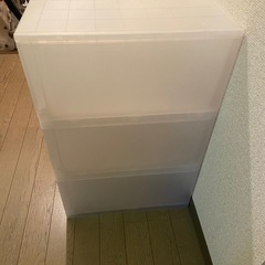 【取りに来て下さる方限定】無印収納ケース2セットの画像