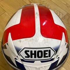 SHOEI ヘルメット ホワイト/レッド/ブルー  フルフェイスヘルメット ショウエイ Lサイズの画像