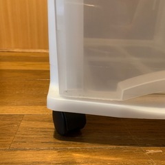 キャスター付き4段収納引出しの画像