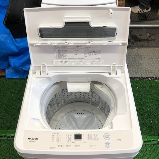 生活家電 2023年製 MAXZEN 全自動電気洗濯機 6.0kg JW60WP01 ST