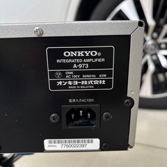 ◎ONKYO オンキョー オーディオ機器 プリメインアンプ アンプ A-973 電源コードあり 通電確認済み 中古品の画像
