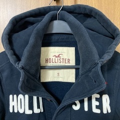 HOLLISTAR パーカー ネイビー メンズSサイズの画像