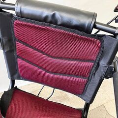 【札幌市内配送可】中古・美品 折り畳み式車いす 介助用 コンパクト 車椅子 ナイスウェイ7 キャリングケース付きの画像