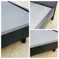 【ジモティー割引で最大15％OFF⭐️】シングルベッドフレーム 黒の画像
