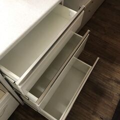 【ジャングルジャングル広陵店】家具　ニトリ　キッチンカウンター　ホワイト　【ジモティー特別価格】の画像