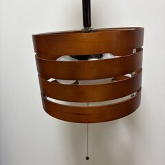 木製 ペンダントライト ３灯の画像