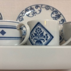 フェリシモデミタス、コーヒーカップ&ソーサー飾りにもとても可愛いの画像