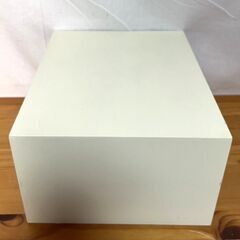 【B345】卓上チェスト/小引き出し/木製/小物入れ/ホワイト/収納ケース/中古の画像
