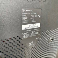 【状態良好】SHARP 32インチ テレビ 2011年製 ※リモコン無しの画像