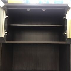 【ジャングルジャングル広陵店】家具　ニトリ　食器棚　ブラウン　【ジモティー特別価格】の画像