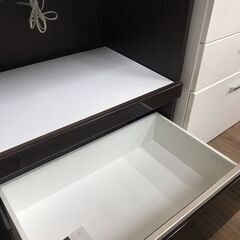 【ジャングルジャングル広陵店】家具　ニトリ　食器棚　ブラウン　【ジモティー特別価格】の画像